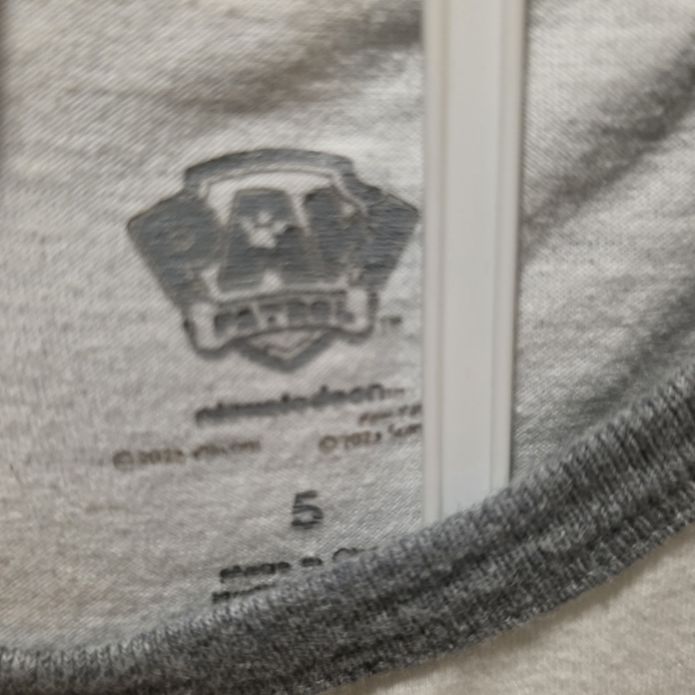 Paw Patrol Gray and White Kids' Apparel - Picture 4 of 4